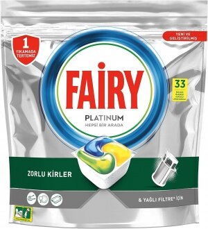 Fairy Platinum Hepsi Bir Arada Tablet Bulaşık Deterjanı 33 Adet Deterjan kullananlar yorumlar